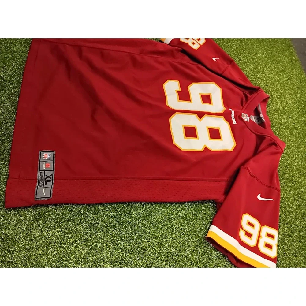 Nike Washington‎ Commanders Redskins Brian Orakpo #98 Youth XL Burgundy Jersey